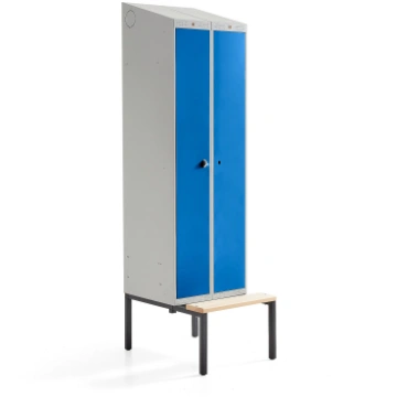Garderobes skapis Classic Combo ar solu, 2 durvis,