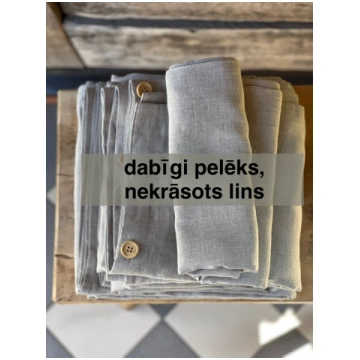 Dabīgi pelēka toņa (nebalināta, nekrāsota) mīkstin