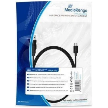 MediaRange Lade- Datenkabel USB 2.0 auf Mini USB 2