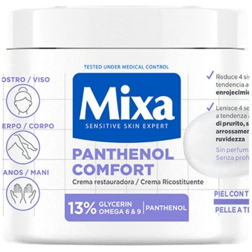 Ķermeņa krēms Mixa Panthenol Comfort, 400 ml