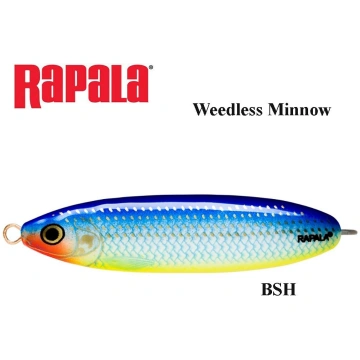 Vizulis šūpojošais Rapala Weedless Minnow BSH 9 g
