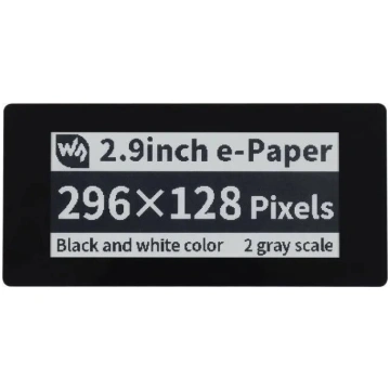 E-paper E-Ink skārienekrāns 2.9" 296×128 SPI/I2C m