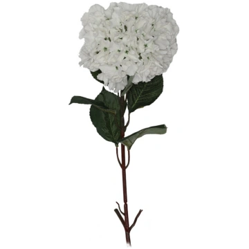 Mākslīgie ziedi, hortenzija, balta krās., 90 cm