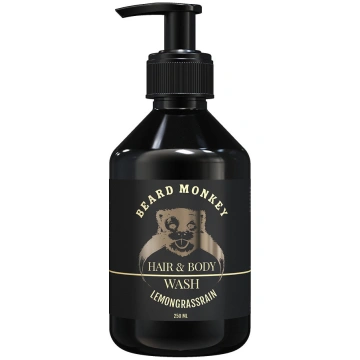 Beard Monkey - Hair & Body Wash Lemongrass - izmēr