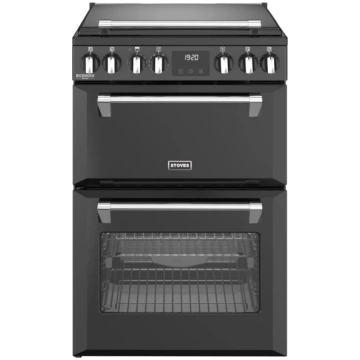 Induction Electric Cooker with Double Oven, Black 