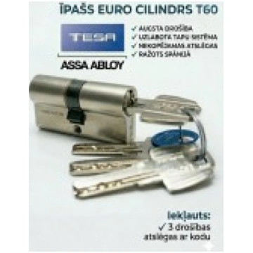 multi cilindrs 30x30 niķelēts TESA ASSA ABLOY T635