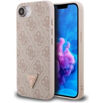 Guess PU 4G Strass Triangle Metal Logo Case Aizsar