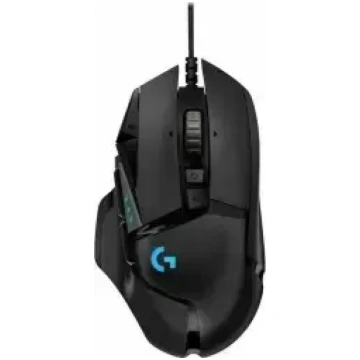 Logitech G502 Hero spēļu pele – melna