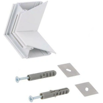 Connector 90°; white; aluminium; WALLE12 | TOP-B89