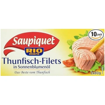 Saupiquet Tunča fileja saulespuķu eļļā, 10 gab. (1