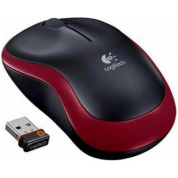 Logitech M185 Compact Wireless Mouse Red Optical p