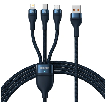 Baseus 3-in-1 Flash Series USB Cable, 1.2m CASS040