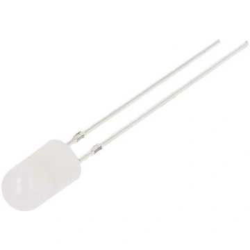 LED; white warm; 5mm; 500÷750mcd; 30°; Front: conv