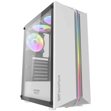 Computer case Darkflash DK151 LED with 3 fans (whi