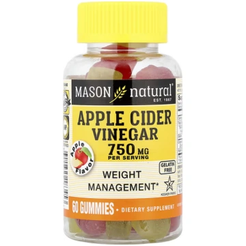 Mason Natural, Apple Cider Vinegar Gummies, Apple,