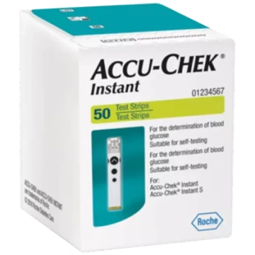 ACCU-CHEK INSTANT testa strēmeles diabēta paškontr