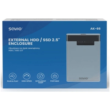 Ārējais cietais disks Savio AK-66 External HDD / S