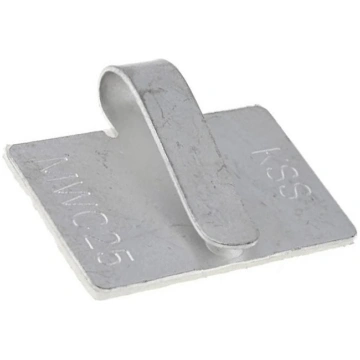 Self-adhesive cable holder; metal; grey; Cable P-c