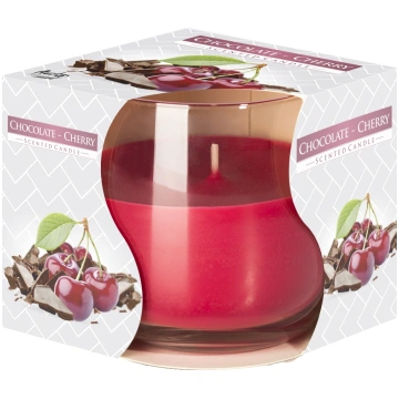 Svece aromātiskā stikla traukā Chocolate Cherry Au