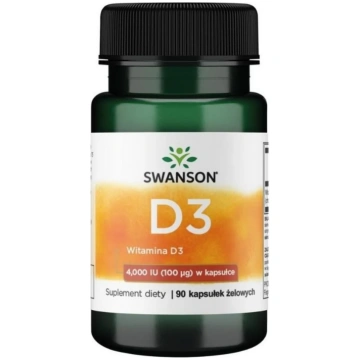 Swanson SWANSON vitamīns D3 4000 SV (100 µg) – 90 
