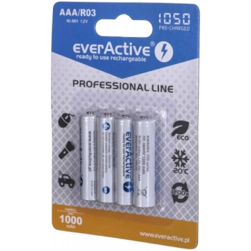 Rechargeable batteries everActive Ni-MH R03 AAA 10