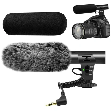 Videomikrofons intervijām ar DSLR kamerām, kameras