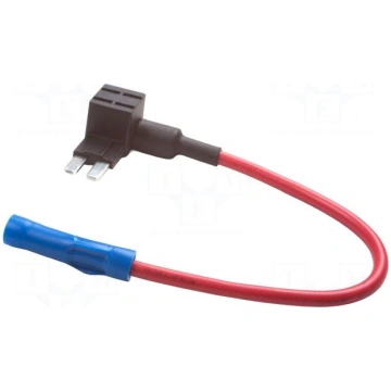 Fuse holder | Dim: 10x17.7x25.1mm | Len: 120mm ELE