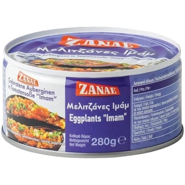 Zanae Baklažāni tomātu mērcē (1 x 280g iepakojums)
