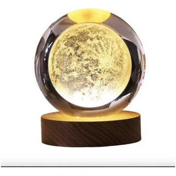 Deviss 3D Galaxy kristāla lampa
