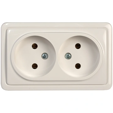 Dubultā kontaktligzda Vilma SL+250 RP16-020, rozet