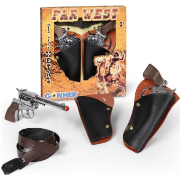 Rotaļu ieroču komplekts Gohner Cowboy Set Brūna kr