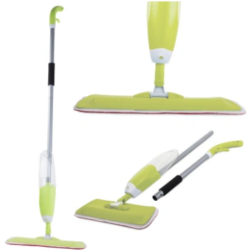 Plakanais mops ar smidzinātāju, zaļš - spray mop, 