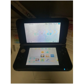 NINTENDO 3ds xl console in argento/nero (usato gar