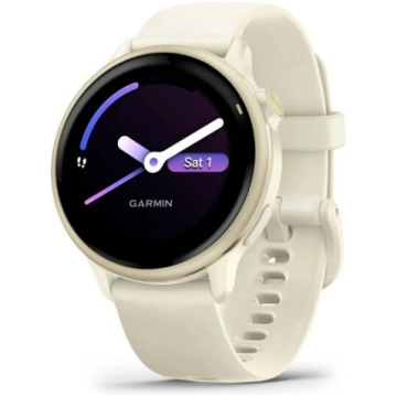 Viedpulkstenis Garmin Vívoactive® 6 Lunar Gold wit