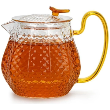 Tējkanna 600 ml ar stikla filtru, art. 6468 Fissma