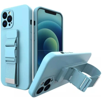 Gēla maciņš ar siksnu iPhone 13 mini, zils, 914557