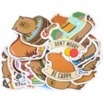 LEAN Set of Capybara Stickers Various Patterns Mat