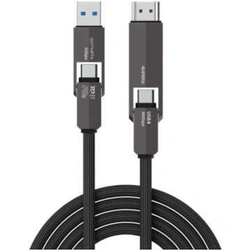 4smarts USB4 HDMI Cable ComboCord 240W 1.5m, black