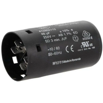 Capacitor: electrolytic; 48uF; 250VAC; Ø36.5x68.5m