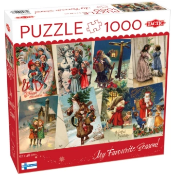 Tactic puzzle 1000 gab Retro stila Ziemassvētku ka
