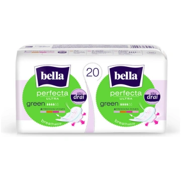 BELLA PERFECTA hig. paketes Green New, 20 gab