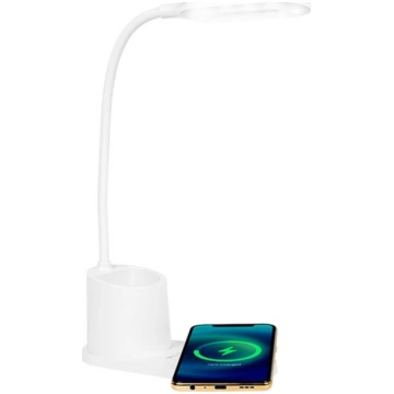 Led galda lampa ar bezvadu lādētāju un Usb ActiveJ