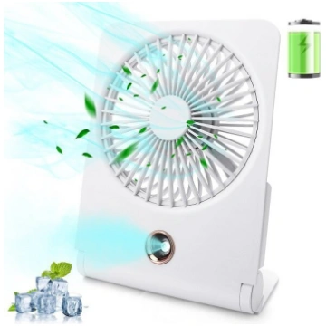 Pārnēsājams USB galda ventilators ar 2400 mAh uzlā