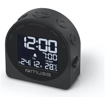 Muse Portable Travelling Alarm Clock M-09C Black (