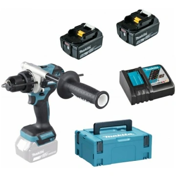 Makita cordless impact drill DHP492RTJ 18V blue/bl