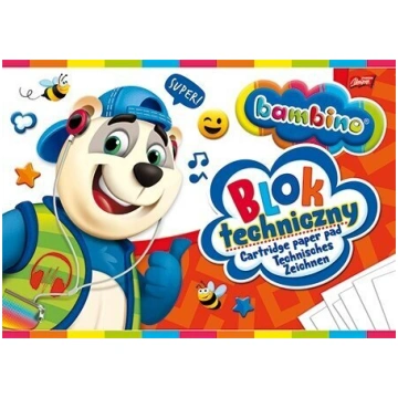 Akvareļu papīrs Bambino A4 180g/m2 10 lapas