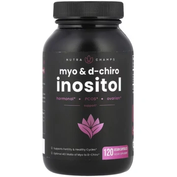 NutraChamps, Myo & D-Chiro Inositol , 120 Vegan Ca