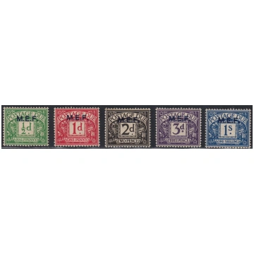 MEF4 1942 - Segnatasse di Gran Bretagna soprastamp