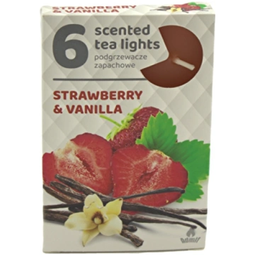 Tējas sveces 6.gab (Admit)Strawberry &Vanilla