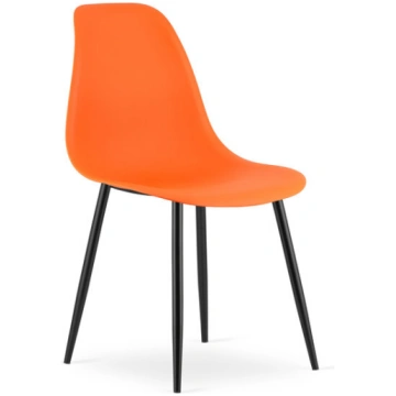 Ēdamistabas krēsls Leobert WAT oranžs/melns